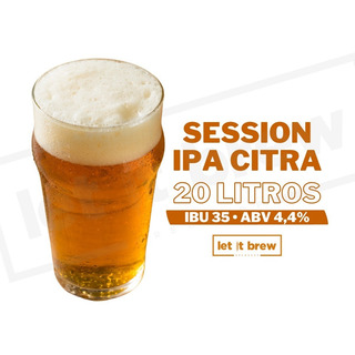 Kit Insumos Receita Session Ipa Citra 20l + 2 Brindes Kit Insumos Receita Session Ipa Citra 20l + 2 Brindes