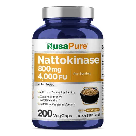 Suplemento Nusapure Nattokinase 800 Mg 200 Cápsulas Vegetari