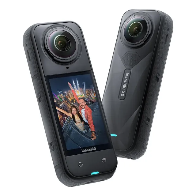 Insta360 X5 - Cámara De Acción Impermeable 8k De 360° Color Negro