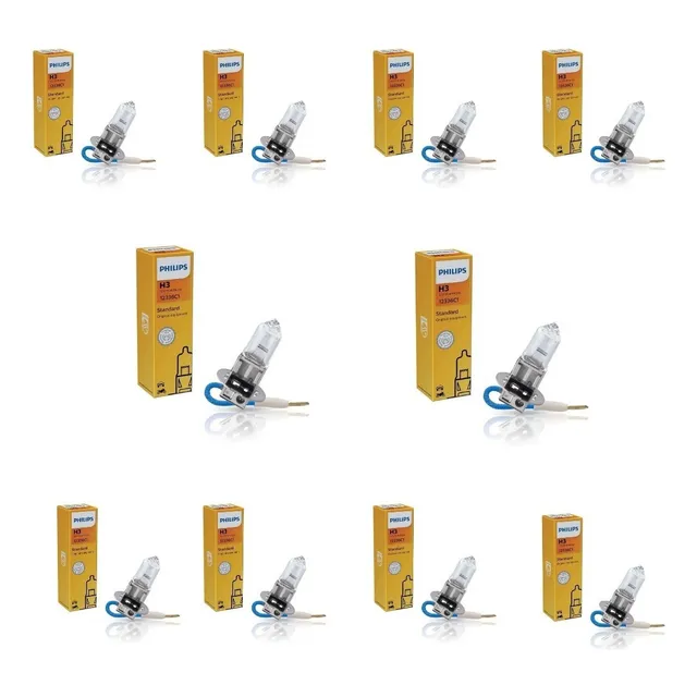 Kit 10 Lampadas H3 12v 55w Original Phillips Germany