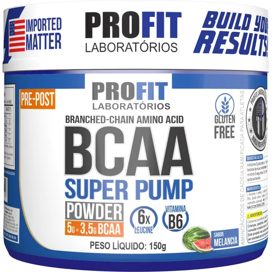 Bcaa 6:1:1 Em Pó Super Pump Powder 150g - Profit Labs Sabor Melancia