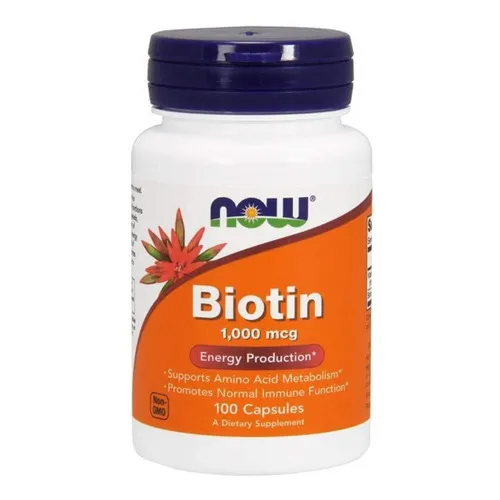 Biotina Premium Cabello Uñas 1,000mcg 100 Caps Eg B08 Sabor Sin Sabor