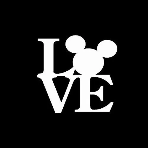 Cci Amor Mickey Vinilo De La Etiqueta Engomada | Coches Cami