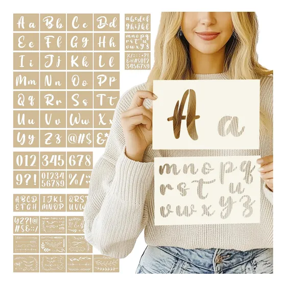 Kit De Pintura Con Plantilla De Caligrafía Y Letras Patemby