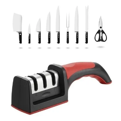 Afilador Amolador De Cuchillos Profesional 3 Etapas
