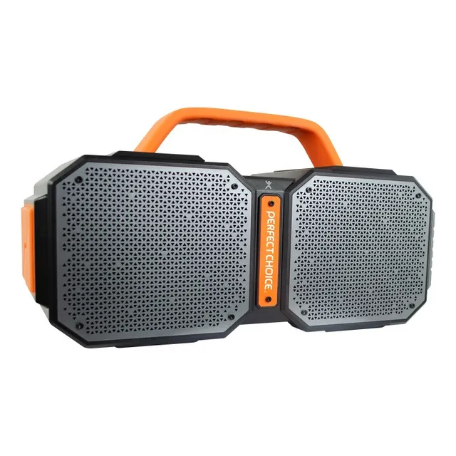 Bocina Perfect Choice PC-113102 Goliat Bluetooth Negro y Naranja