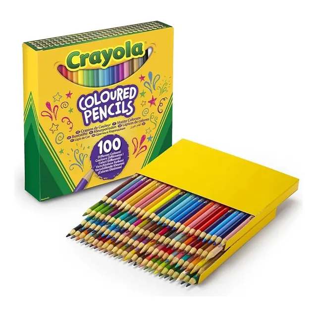 100 Lapices De Colores Premium Crayola Diferentes