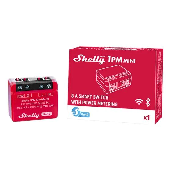 Shelly 1pm Mini Gen 3