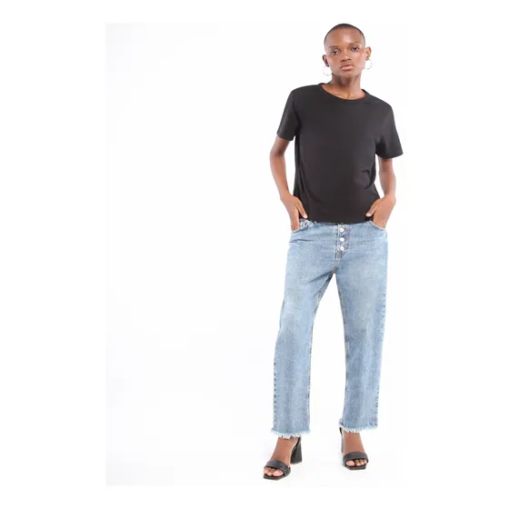 Jean Mujer Seven Boyfriend Azul Algodón 28160769-51