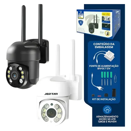 Câmera De Segurança Dome Wifi Ptz 360° Ip66 Visão Colorida