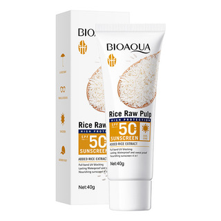 Protector Solar De Pulpa Cruda De Arroz Bioaqua Spf 50 + Pa+ Protector Solar De Pulpa Cruda De Arroz Bioaqua Spf 50 + Pa+