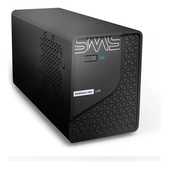 SMS NOBREAK LITE 600VA | 300W - BIVOLT ENT: 115/ 220V - SAÍDA: 115V - 4 TOMADAS - SENOIDAL P/ APROX. - 1 BAT. 12V 5AH - PN 29202