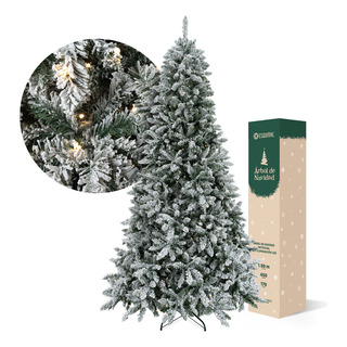 Arbol Navidad Nevado Luces Led 1.5m Pino Navideño Esquimal Color Verde Nevado Arbol Navidad Nevado Luces Led 1.5m Pino Navideño Esquimal Color Verde Nevado