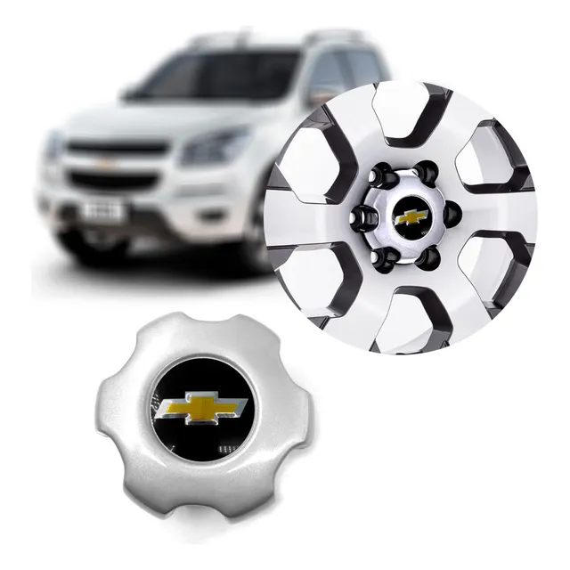 Calota Miolo Tampa Roda S10 Lt Ltz 2012 2013 2014 2015 Prata