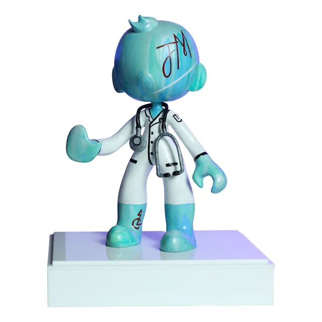 Funko Médico C/ Estetoscópio Littma Artesanal Personalizável