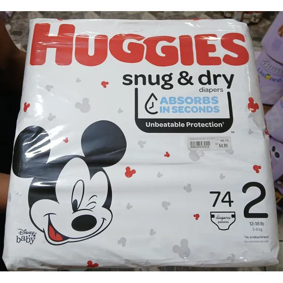 Pañales Huggies Talla 2 De 72 Und