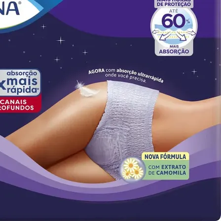 Roupa Íntima Descartável Tena Pants Noturna G/EG Leve 24 Pague 21 Unidades COPAP