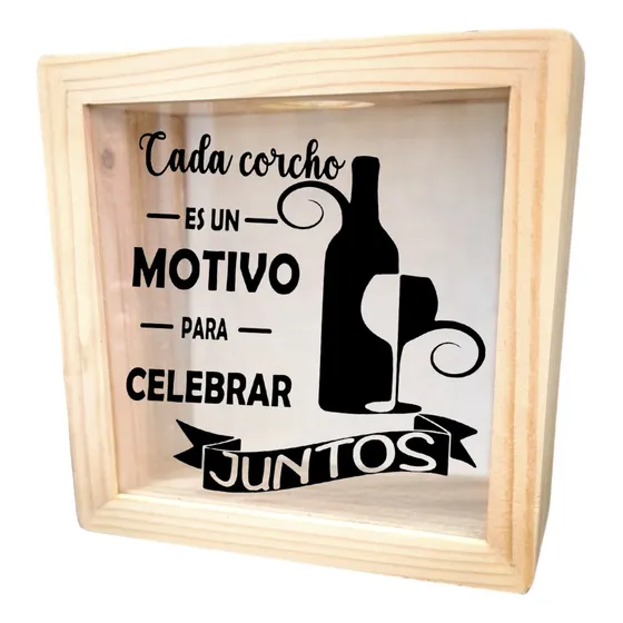 Caja De Corchos Artesanal S 20x20 Cms