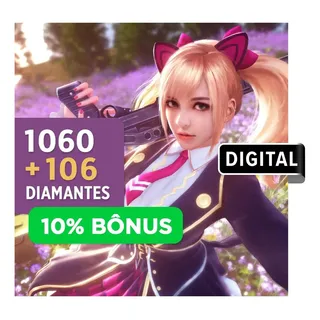 Free Fire - 1.060 Diamantes + 10% De Bonus Gift Card (Digital)