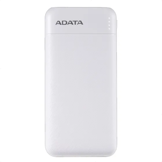 Adata C100, Power Bank 10000mah Carga Rápida Qc/pd 20w, Wht Color Blanco