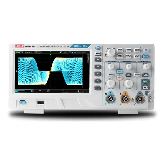 Osciloscopio De Ultrafosforo 200mhz 2ch 1gsa/s Upo1202cs 
