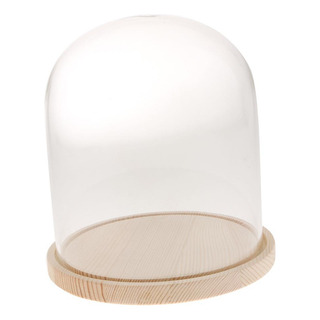 Cúpula Clara Con Base De Madera Do Cúpula Clara Con Base De Madera Do