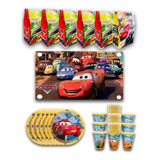 Kit De Fiesta Carro 31 Pz Desechable 10 Invitados Kit De Fiesta Carro 31 Pz Desechable 10 Invitados