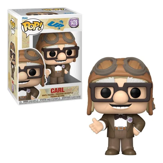 Funko Carl con sombrero de aviador, Pop, Disney Up