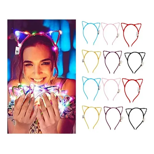 The Glowhouse Diadema LED Multicolor De Unicornio Arcoíris – Una Talla, Parpadeante Y Lavable A Mano, Para Fiestas Y Disfraces