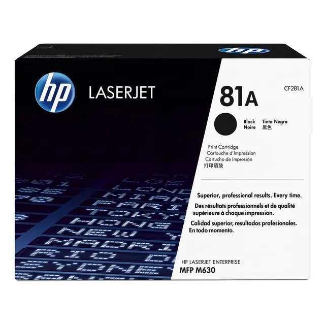 Toner HP CF281A Color de tinta Negro