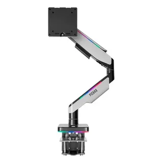 Suporte Articulado Para Monitor Pichau Serpens RGB Preto e Branco 17 a 49 Pol co