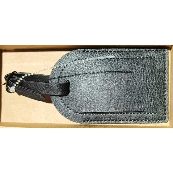 2 Etiqueta Elegante Maleta Equipaje Cuero Vegano Gris Carbón