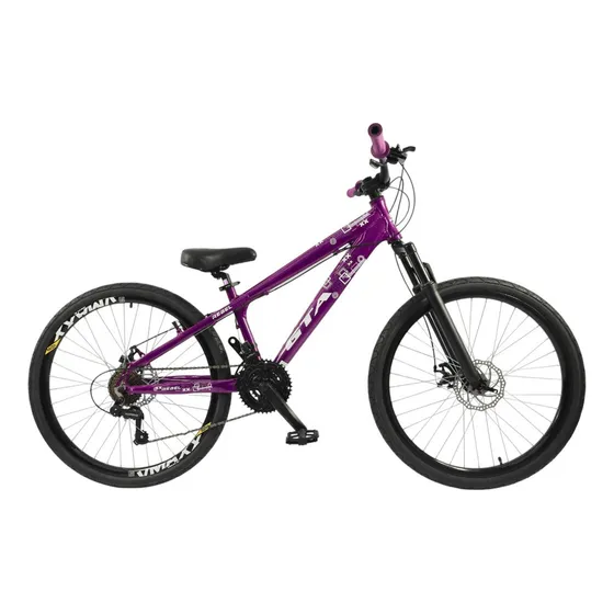 Bicicleta Aro 26 Gta Freerider 21v A Disco Cambios Shimano Cor Roxo Tamanho Do Quadro 13