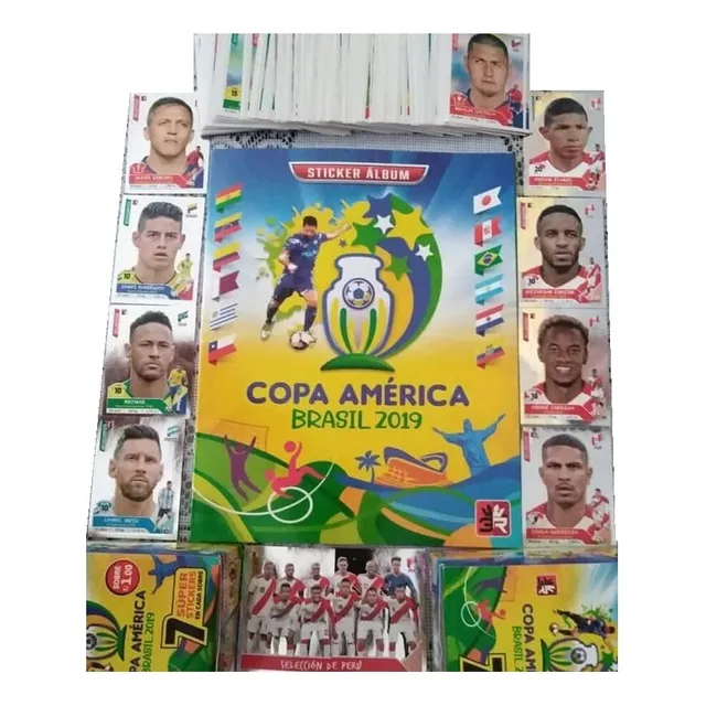 Set Completo Copa América Brasil 2019 Tres Reyes Tapa Blanda