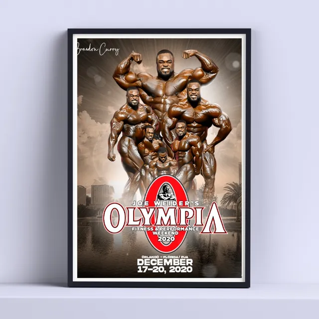 Cuadro Mr Olympia Brandon Curry 30x40cm List P Colgar