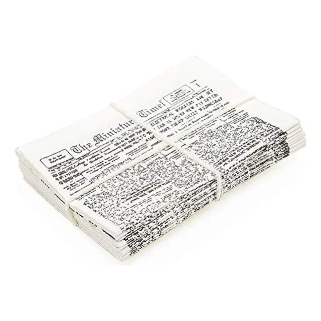 Papel De Periódicos En Miniatura Para Casa De Muñecas