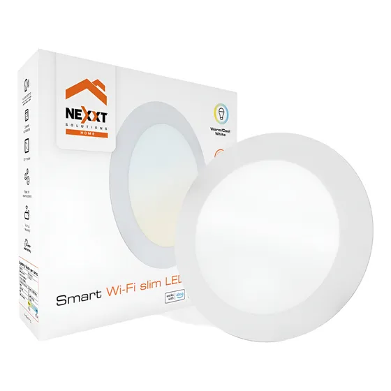 Luz Plafón Led Nexxt Inteligente Empotrable Wi-fi Domótica