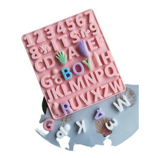 Molde Silicon Es Niño Letras Números - Repostería Chocolates Molde Silicon Es Niño Letras Números - Repostería Chocolates