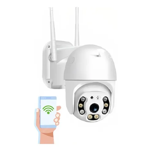 Cámara De Seguridad Wifi Para Exterior E Intemperie 2 Antena