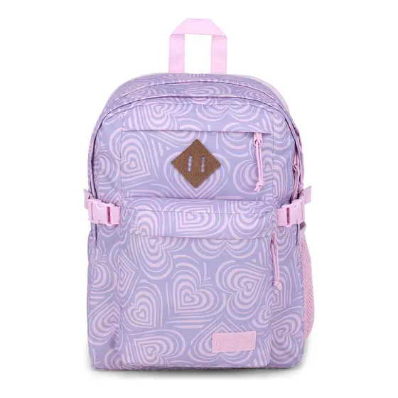 Mochila Jansport Main Campus C Heavenly Hearts Pink Color Rosado