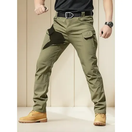 Calça Cargo Tática Masculina Impermeável Ripstop Trekking