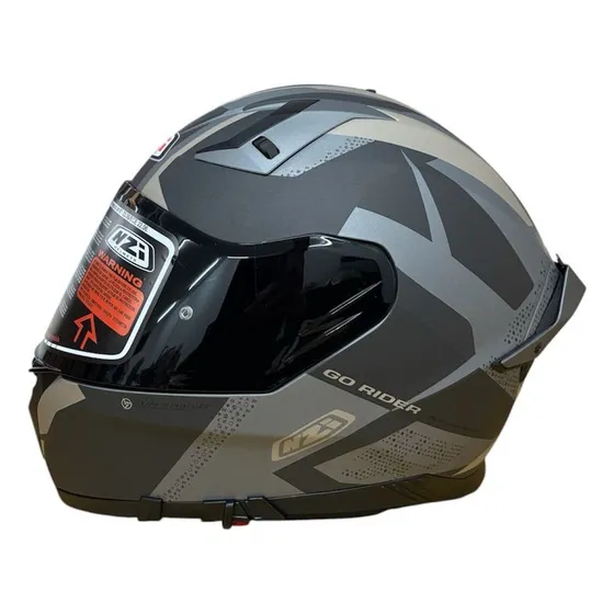 Casco Nzi Para Moto Go Rider Trident Dos Visores Teo Motos