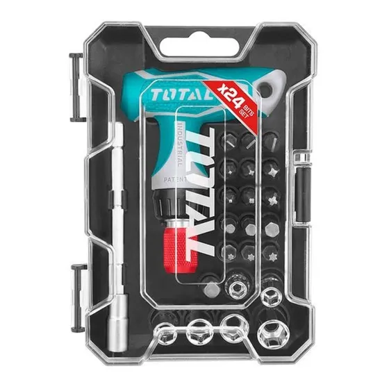  Set Destornillador Total Tacsd30186 24pz