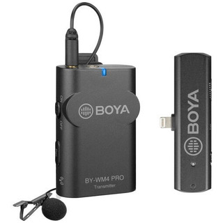 Microfone Lapela Sem Fio Boya By-wm4 K3 Para Ios - Lightning Microfone Lapela Sem Fio Boya By-wm4 K3 Para Ios - Lightning