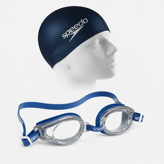 Óculos De Natação Speedo Classic Starters + Touca Silicone