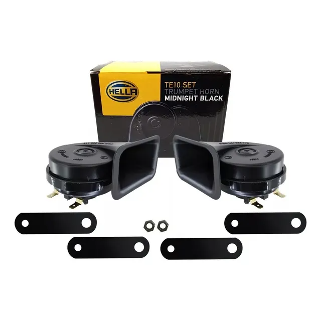 Bocina Claxon Hella Premiun Tipo Caracol Conector Universal