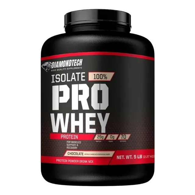 Diamondtech Proteína Isolate Pro Whey 29gr Proteína 5lbs Sabor Chocolate