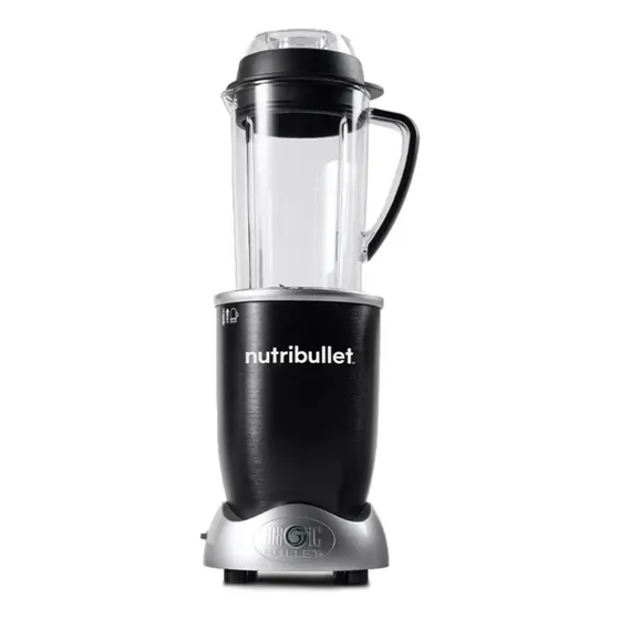 Licuadora portátil Nutribullet RX 1.331 L negra con vaso de tritan