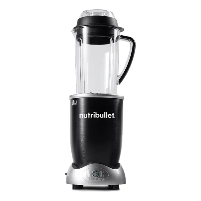 Licuadora portátil Nutribullet RX 1.331 L negra con vaso de tritan