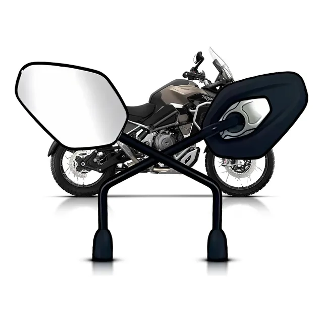 Par Retrovisor Modelo Fixo Tiger Triumph 1200 Rosca Honda